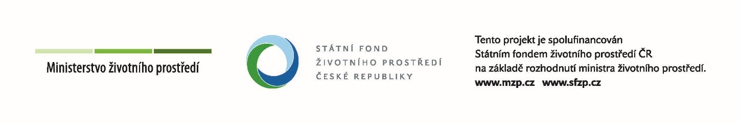 Loga Ministerstva životního prostředí a Státního fondu životního prostředí ČR